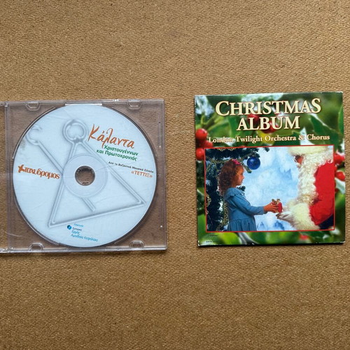 Music CDs used, carols and Christmas songs, set of 2