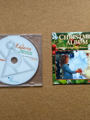 Music CDs used, carols and Christmas songs, set of 2