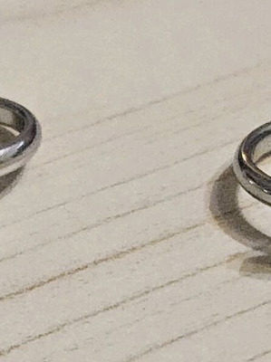 Tommy Hilfiger ring set stainless steel 316L like new, size 54
