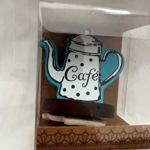 Stamp with coffee pot design new 7cm x 6cm
