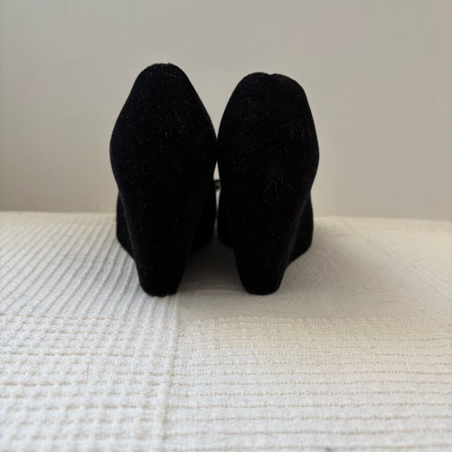 Melissa ballerinas like new, black velour, size 38