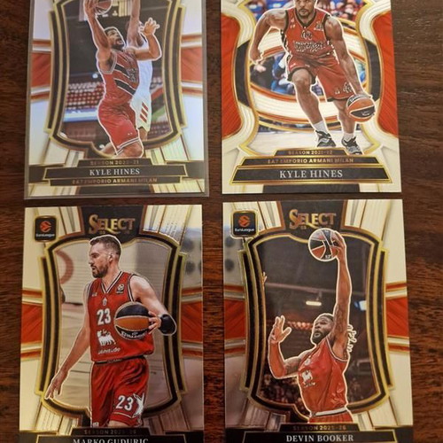 Panini Euroleague Select Armani Milan pack of 4 cards new