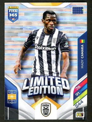 2026 Panini FIFA 365 Adrenalyn XL Limited Edition Mady Camara PAOK card like new