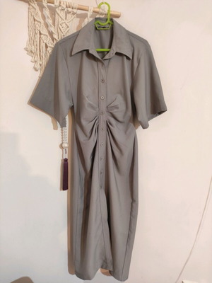 Grey pencil dress like new, size Large