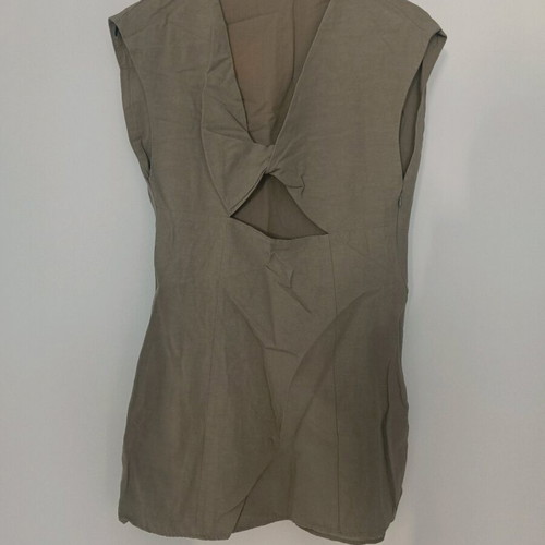 Zara linen dress short like new khaki
