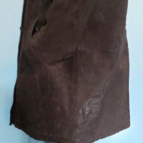 Natural suede / Vintage / Patchwork parka type coat