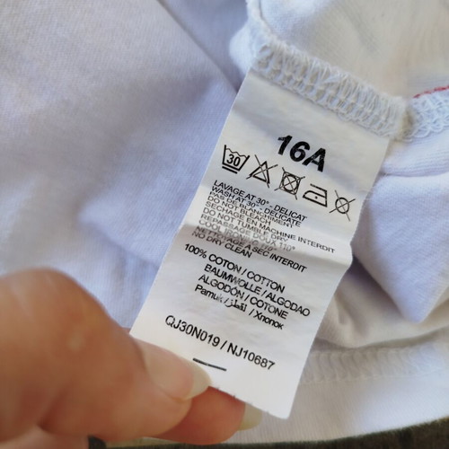 Levi's white cotton short-sleeve blouse like new