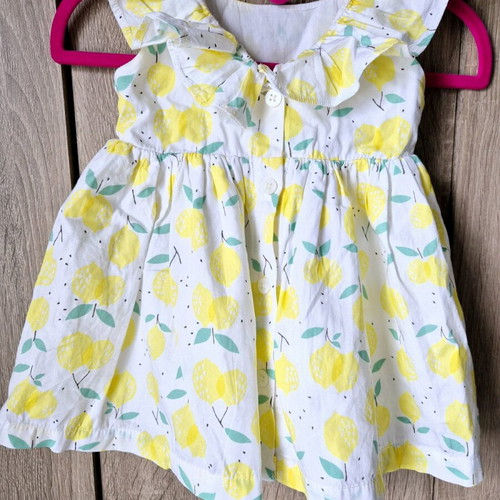 Minoti baby dress like new with lemons size 3-9 months