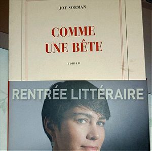 Comme une bête. Μυθιστόρημα στα γαλλικά.