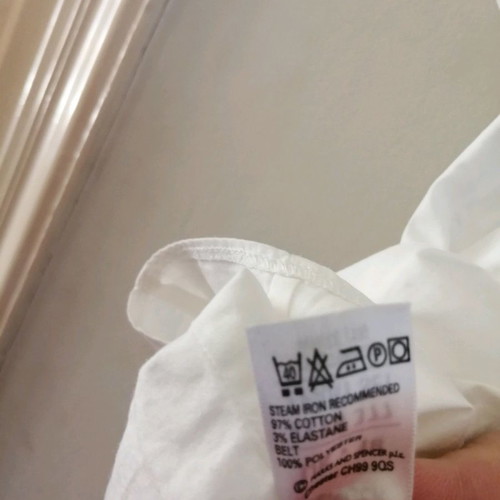 Marks & Spencer white shirt size S/18 like new