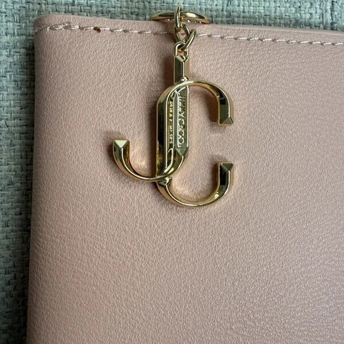 Jimmy Choo clutch bag new, pink and gold