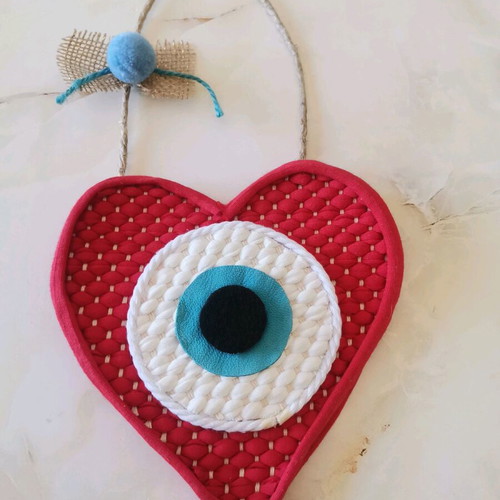 Woven heart decoration KURELU like new, 26cm length