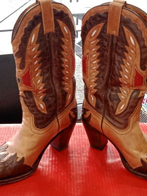 Μπότες Sendra μεταχειρισμένες δερμάτινες χειροποίητες