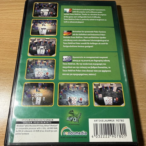 Texas Hold'em Poker CD-ROM new for PC