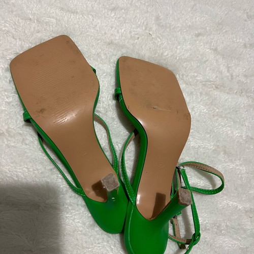 Elta heels used, green size 37.5