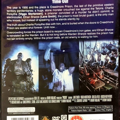 Prison DVD horror movie used with Viggo Mortensen without subtitles