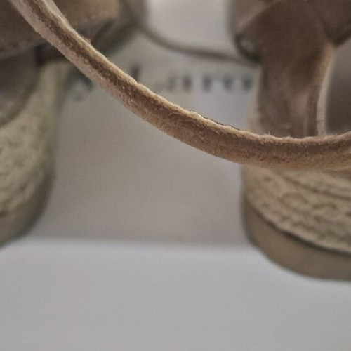 Women's sandals used, size 36.5, beige platform