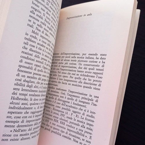 L'Improvvisazione Derek Bailey book used, Italian