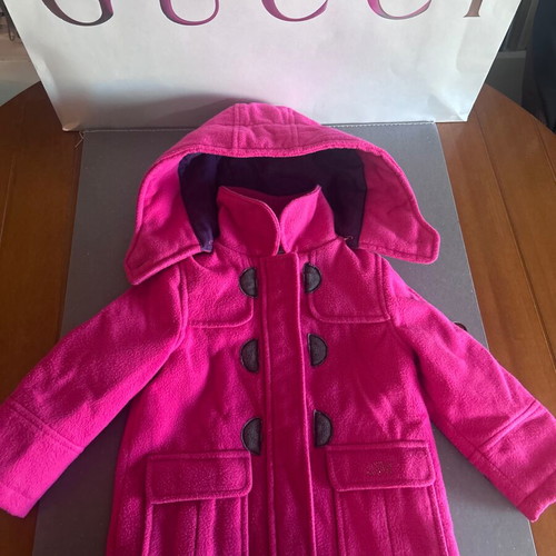 Marasil girls coat fuchsia used, size 18M-86cm