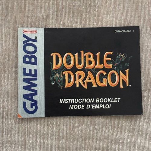 Double Dragon Nintendo GameBoy manual used