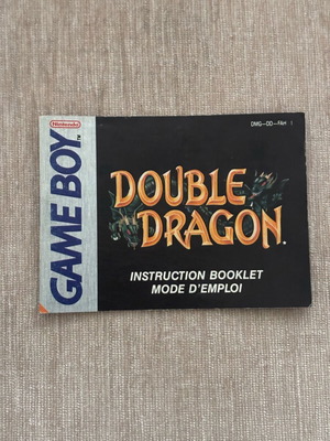 Double Dragon Nintendo GameBoy manual used