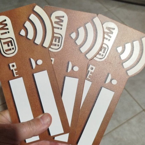 Wooden WiFi sign new, thin plywood
