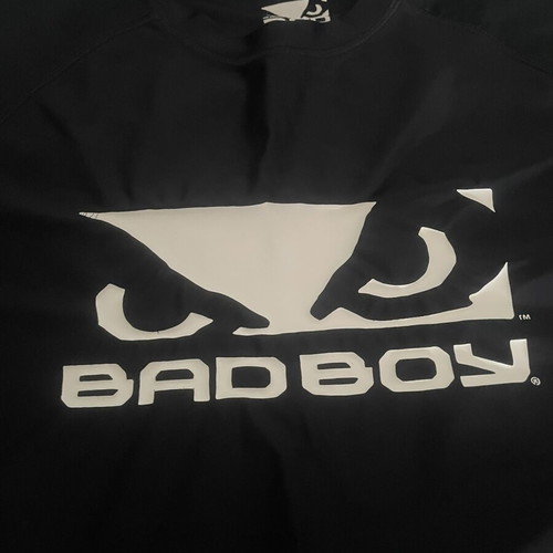 Bad Boy T-shirt, black and white, size medium