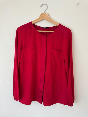 Marks & Spencer shirt red like new, size 10