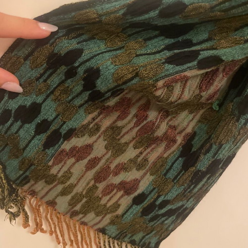 Mad Hat scarf multicolored green like new