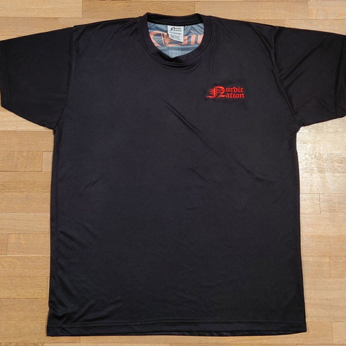 Nordic Nation Valhalla Shirt 3XL like new, black and red