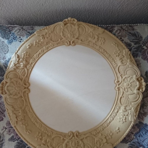 MDF tray new with vintage carved design 34 cm