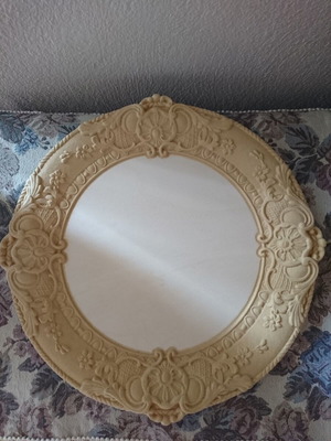 MDF tray new with vintage carved design 34 cm