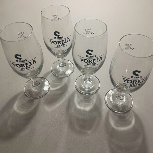 Voreia beer beer glasses new, set of 3, 0.3 l