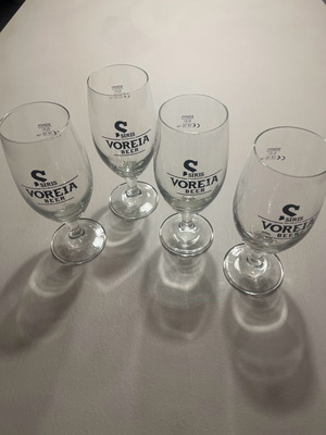 Voreia beer beer glasses new, set of 3, 0.3 l