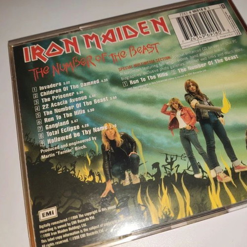 Iron Maiden The Number Of The Beast CD used, metal