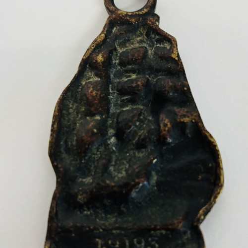 Antique Maritime Horse Brass HMS Victory Rye used, solid bronze
