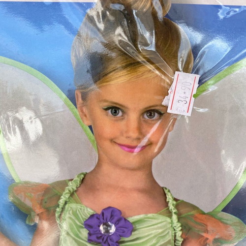 Tinkerbell costume like new, size 6, dress and wings