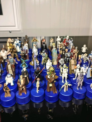Star Wars Pepsi Bottle Cap Figures used, pack of 78