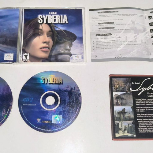 Syberia PC game used with big poster