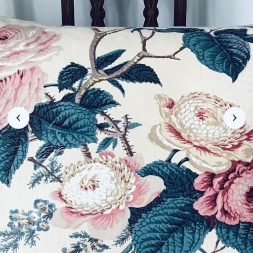 Chatsworth vintage cotton sateen fabric by Sanderson