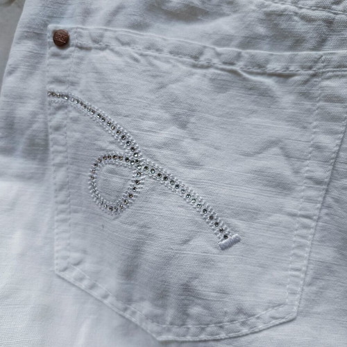 J&Q Summer Skirt new, linen fabric, white, size M