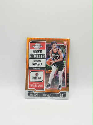 Panini Contenders Optic Toumani Camara Orange Rookie Ticket 2023-24 καινούργιο