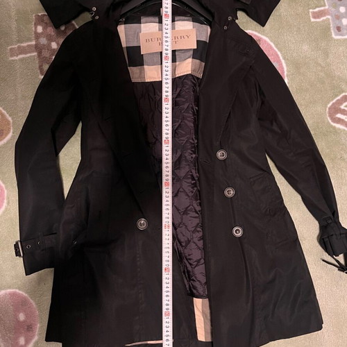 Burberry Brit trench coat women's black L like new