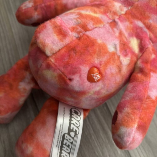 Care Bears Friend Bear plush like new, rare Tie-Dye edition