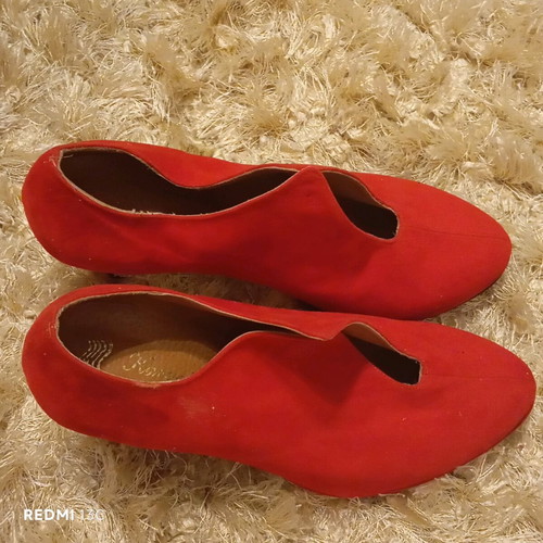 Castor ankle boots like new, red, size 39