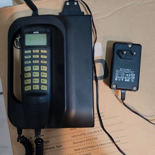 AEG Telecar D902 retro mobile phone used, collectible