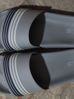 Men's slippers, size 45, grey