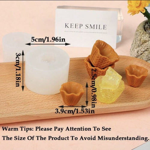 Mini Cupcake Silicone Mold new, decorative container for tealights