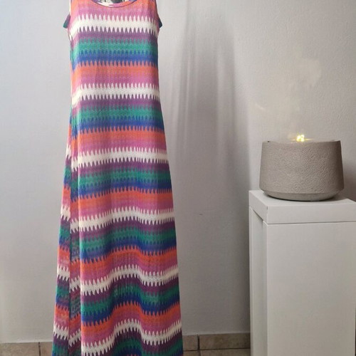 Zic Zac Maxi Dress like new, multicolor, lace open back, wide fit