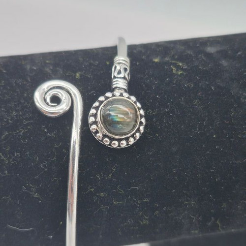 Labradorite Crystal Bracelet silver plated new